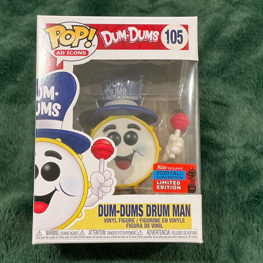 Funko Dum-Dums Drum Man Pop! Figure - White, Blue, Yellow, Red